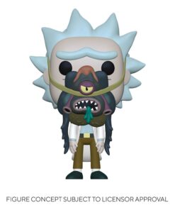 Rick & Morty Pop! Animation Vinile Figura Rick W/ Glorzo 9 Cm Funko
