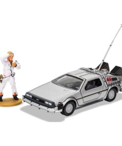 Ritorno Al Futuro Diecast Model 1/36 Delorean E Doc Brown Figura Corgi