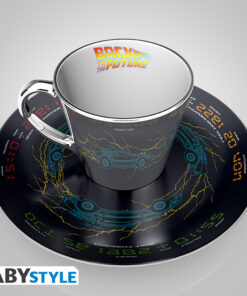 Ritorno Al Futuro Mirror Tazza & Set Di Piatti Delorean Abystyle