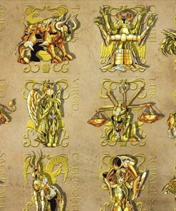 Saint Seiya - Da Collezione Art Print "Vestiti Oro" 50 x 40 cm AbyStyle