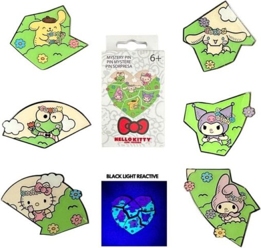 Sanrio By Loungefly Enamel Pins Blind Box Hello Kitty & Friends Flower Crown Puzzle  Funko