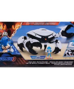 Sonic 3 Il Film Action Figure Sonic Playset Battaglia Mech Granchio  Jakks Pacific