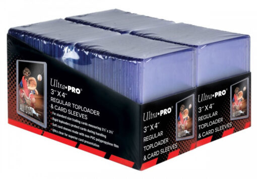 ULTRA PRO SET TOPLOADER + BUSTINE MORBIDE 200PZ CARD PROTECTOR - CARTE DA GIOCO/COLLEZIONE