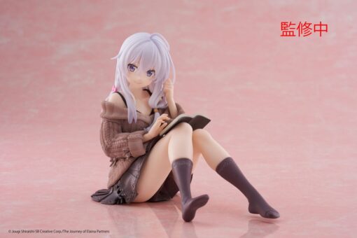 Wandering Witch: The Journey Of Elaina Pvc Statua Desktop Cute Figura Elaina Casual Clothes Ver. 13 Cm Taito Prize