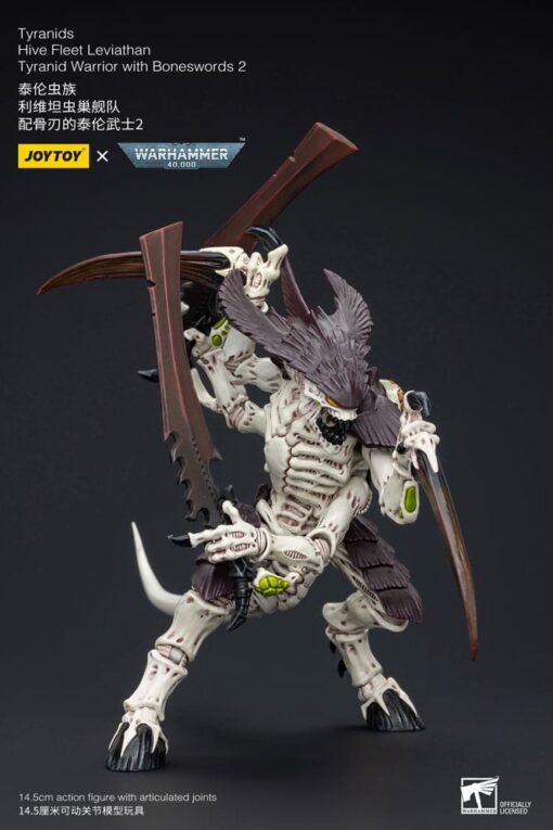 Warhammer 40k Action Figura 1/18 Tyranids Hive Fleet Leviathan Tyranid Warrior Con Boneswords 2 15 Cm Joy Toy (cn)