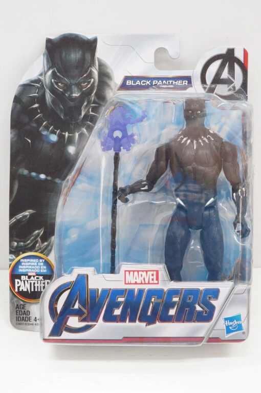 Black Panther Man Avengers Marvel Action Figure 15 cm Hasbro (Spedito in 24 ore)
