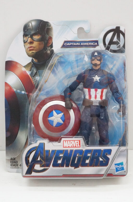 Captain America Man Avengers Marvel Action Figure 15 cm Hasbro (Spedito in 24 ore)