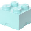 CONTENITORE LEGO BRICK 4 AZZURRO ACQUA GADGET