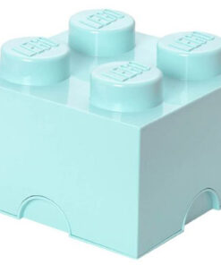CONTENITORE LEGO BRICK 4 AZZURRO ACQUA GADGET