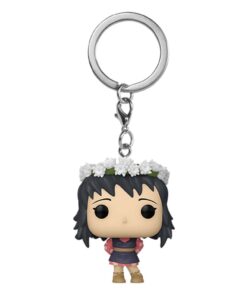 Demon Slayer Portachiavi Funko Pop Vinile Figura Makomo Corona di Fiori 4 Cm
