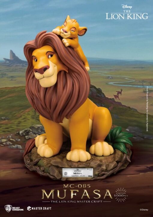 Disney Master Craft Statua Il Re Leone Mufasa 36 Cm Beast Kingdom Toys