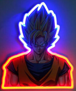 Dragon Ball Z Vegeta Neon Mural Lampada Teknofun
