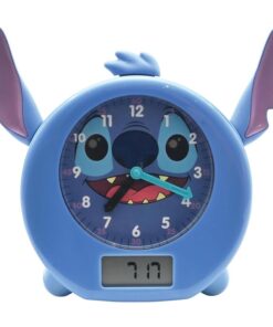 English Disney Stitch Storytelling Educational Clock E Lights Lexibook