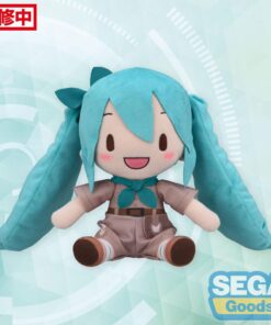 Hatsune Miku Fuwa Petit Peluche Figura Hatsune Miku Going Out Series Zoo Ver. M 22 Cm Sega