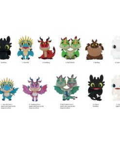 How To Train Your Dragon 3d Pvc Bag Clips Series 1  Con Figure Int.