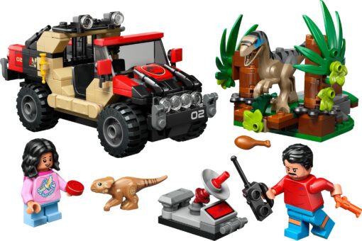 LEGO JURASSIC WORLD 76972 - FUGA DAL RAPTOR SUL FUORISTRADA