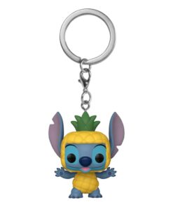 Lilo & Stitch Pocket Pop! Vinile Portachiavis 4 Cm Stitch As Pineapple  Funko