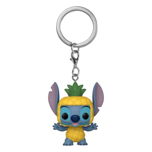 Lilo & Stitch Pocket Pop! Vinile Portachiavis 4 Cm Stitch As Pineapple  Funko