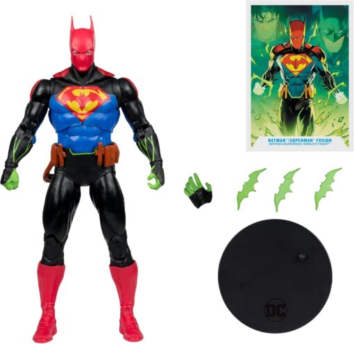 Batman-Superman Fusion (Batman-Superman World's Finest) McFarlane Action Figure cm 18 DC Multiverse - immagine 3