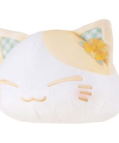 Nemuneko Cat Peluche Figura Rape Flower Pattern Ear Decoration Yellow Color Ver. 30 Cm Furyu