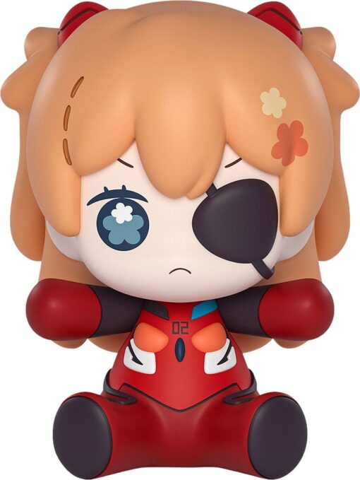Neon Genesis Evangelion: Rebuild Of Evangelion Huggy Good Smile Chibi Figura Asuka Shikinami Langley: Eye Patch Ver. 7 Cm Good