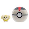 Pokémon Clip'n'Go Poké Balls Fidough & Timer Ball Jazwares