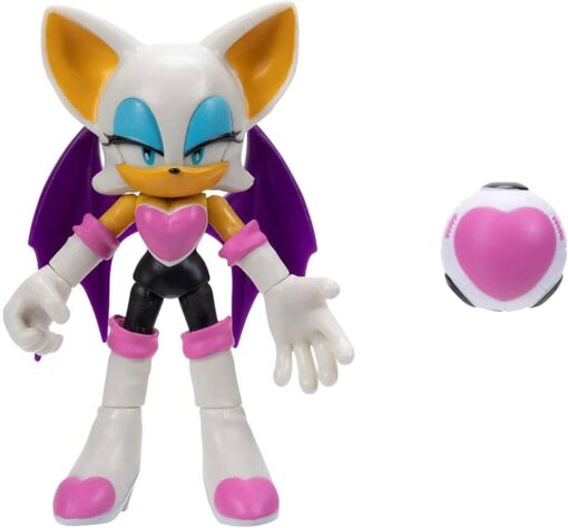 Sonic The Hedgehog Rouge the Bat With Heart Bomb Action Figure 10 cm (Spedito in 24 ore) - immagine 2