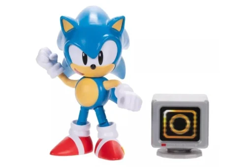 Sonic The Hedgehog Sonic con Accessorio Scatola Anello Action Figure 10 cm (Spedito in 24 ore) - immagine 2