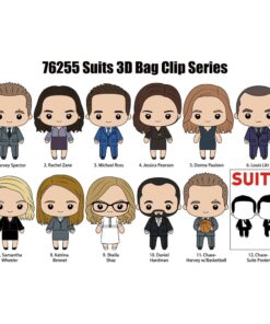 Suits 3d Pvc Bag Clips Series 1  Con Figure Int.