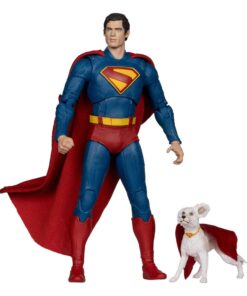 Superman (2025) Dc Multiverse Deluxe Action Figura Superman Con Krypto The Super Dog 18 Cm Mcfarlane Toys
