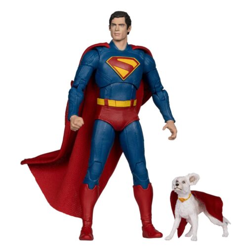Superman (2025) Dc Multiverse Deluxe Action Figura Superman Con Krypto The Super Dog 18 Cm Mcfarlane Toys