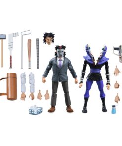 Tartarughe Ninja (cartoon) Action Figura 2 Pack Business Suit Casey Jones & Split Foot Soldier 18 Cm Neca
