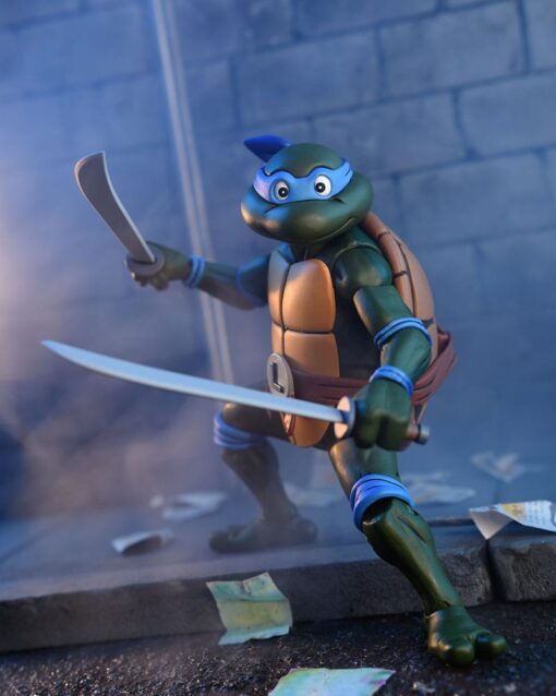 Tartarughe Ninja (cartoon) Action Figura Ultimate Leonardo Vhs 18 Cm Neca