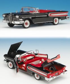 The Franklin Mint B11E038 FORD EDSEL COVERTIBLE 1958 BLACK 1:24 Modellino