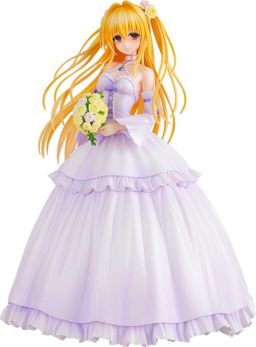 To Love-ru Darkness Pvc Statua 1/7 Golden Darkness Wedding Dress Ver. 23 Cm Kadokawa