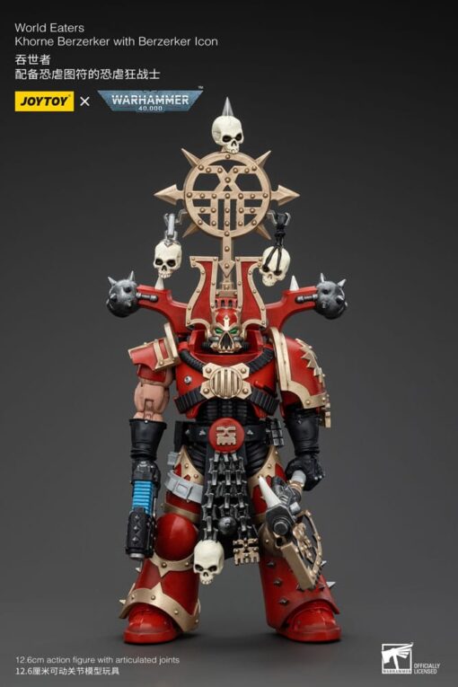 Warhammer 40k Action Figura 1/18 World Eaters Khorne Berzerker Con Berzerker Lcon 13 Cm Joy Toy (cn)
