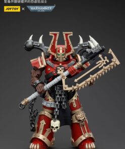 Warhammer 40k Action Figura 1/18 World Eaters Khorne Berzerker Con Eviscerator Chainaxe 13 Cm Joy Toy (cn)