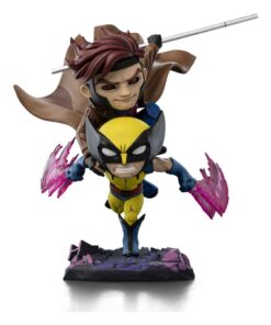 X-men 97 Mini Co. Pvc Figura Gambit E Wolverine 23 Cm Iron Studios