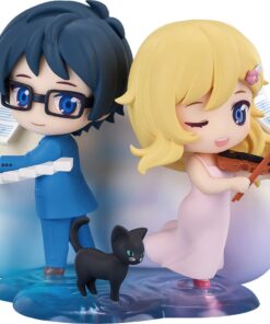 Your Lie In April Qset Mini-Figure 2-Pack Kaori Miyazono & Kosei Arima 9 Cm Good Smile Company