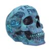 BLUE TATTOO SKULL MONEY BOX SALVADANAIO NEMESIS NOW