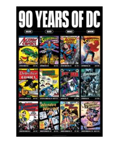 Dc Comis Art Print 90 Years Edizione Limitata 42 X 30 Cm Fanattik