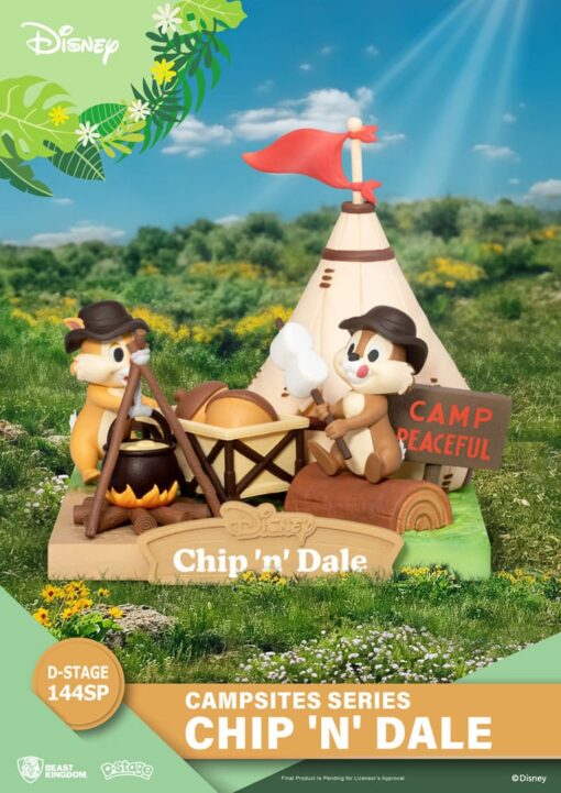 Disney D-Stage Campsite Series PVC Diorama Chip & Dale Special Edition 10 Cm Beast Kingdom Toys