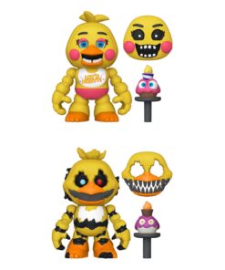 Five Nights At Freddy's Snap Action Figures Nightmare Chica & Toy Chica 9 Cm Funko