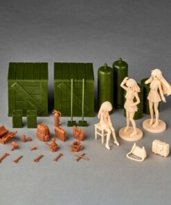 GIRLS UND PANZER GARAGE SET B ARTPLA MK Model Kit Kaiyodo