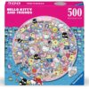 Helly Kitty E Friends Round Jigsaw Puzzle (500 Pezzi) Ravensburger