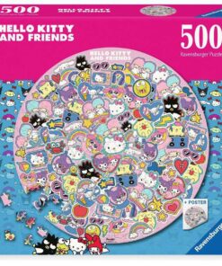 Helly Kitty E Friends Round Jigsaw Puzzle (500 Pezzi) Ravensburger