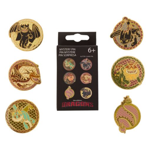 How To Train Your Dragon By Loungefly Enamel Pins Blind Box Toothless Various Poses  Funko