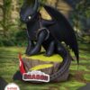 HOW TO TRAIN YOUR DRAGON TOOTHLESS SDENTATO D-STA Statua Beast Kingdom