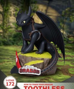HOW TO TRAIN YOUR DRAGON TOOTHLESS SDENTATO D-STA Statua Beast Kingdom