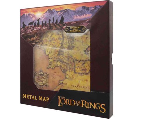 Il Signore Degli Anelli Metal Map Poster Fanattik